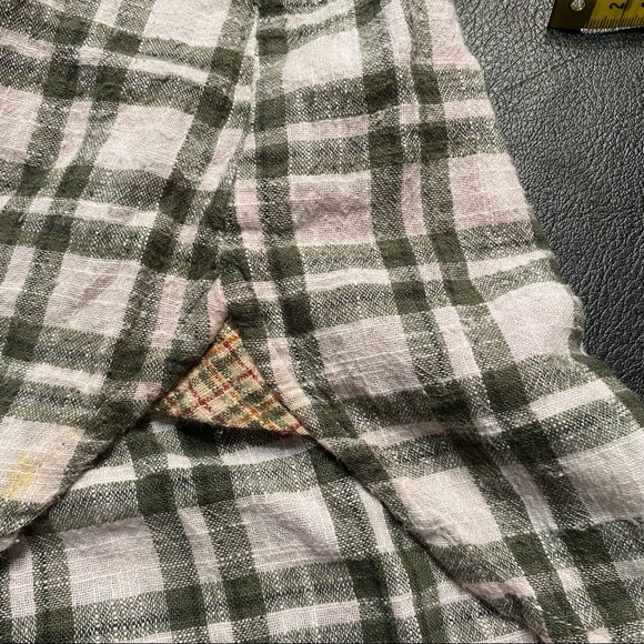 Free People Catch Up with Me Plaid Lightweight Flannel Button Down Shirt Size S - Picture 11 of 15